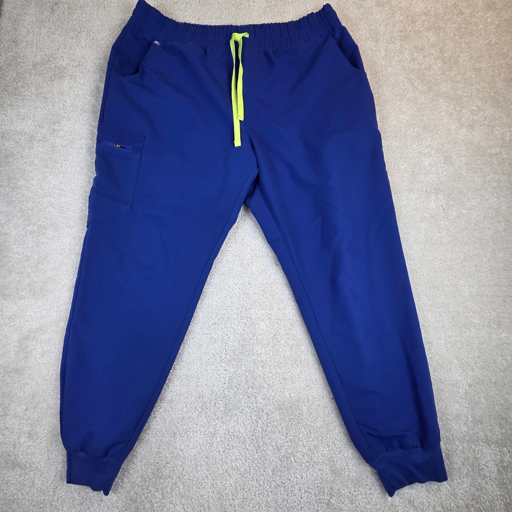 Figs Zamora Jogger Scrub Pants W20SW2028P Women's XLP Blue PO2081